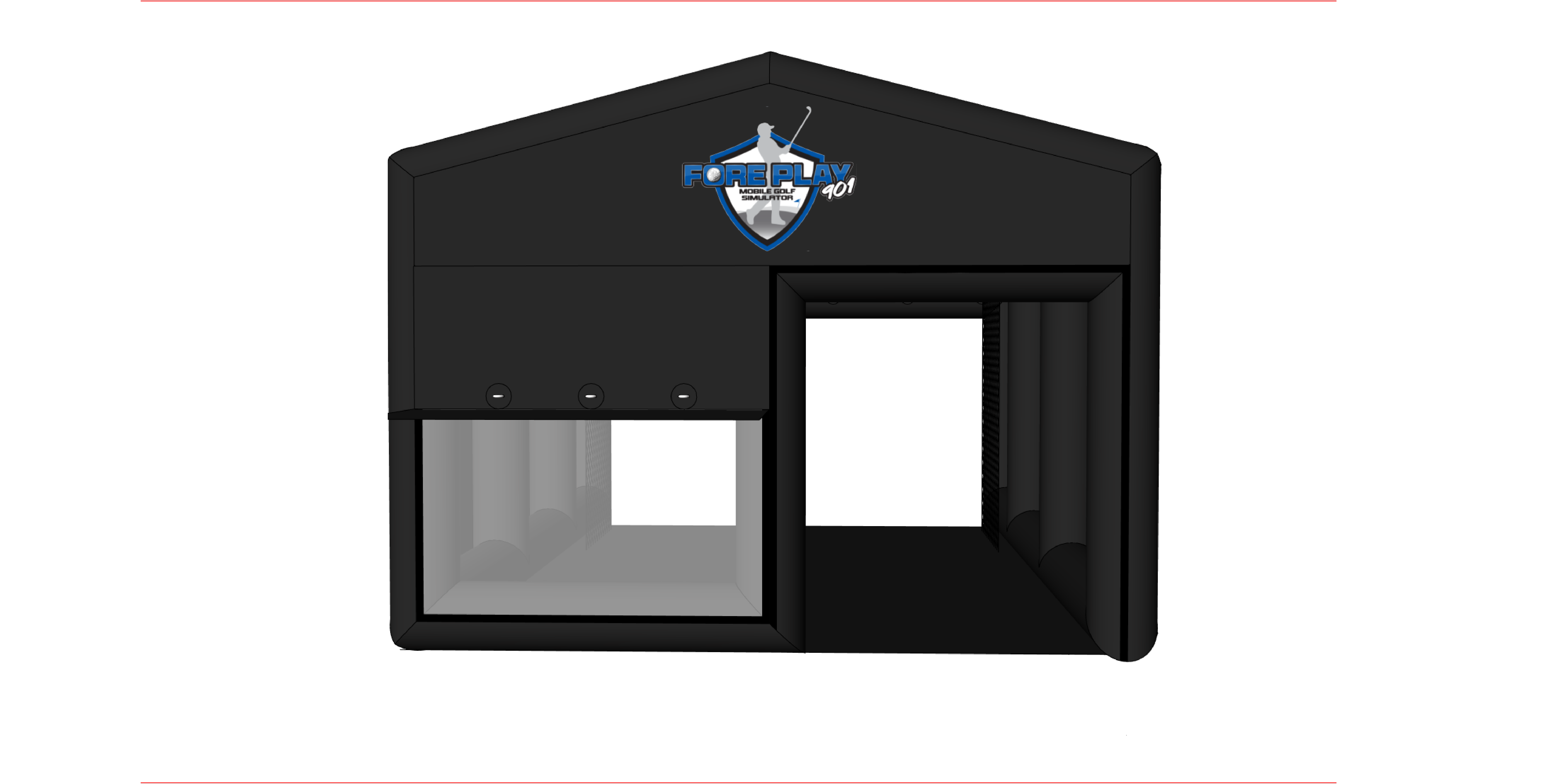 Mobile Golf Simulator Space